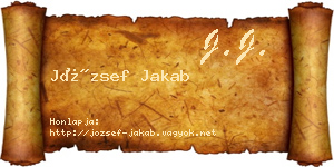 József Jakab névjegykártya
